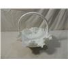 Image 1 : LARGE FENTON MILK GLASS BASKET RUFFLED EDGE