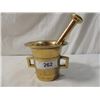 Image 2 : BRASS MORTAR PESTLE ASIAN INSPIRED 1950'S