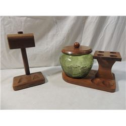 PIPE RACK TOBACCO JAR TOBACCIANA GREEN ORIGINAL