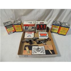 BOX LOT POWDER SMOKELESS TINS SHOT BOXES MORE