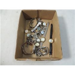 BOX LOT LADIES WRISTWATCHES WATCHES