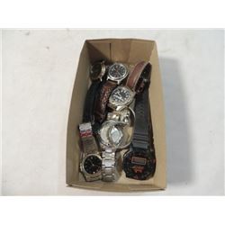 BOX LOT MENS WRISTWATCHES WATCHES