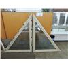 Image 1 : PAIR NEW TRAPAZOID FIXED WINDOWS $1200