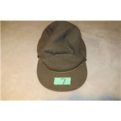 CDN army winter cap 1952 missing chin strap khaki