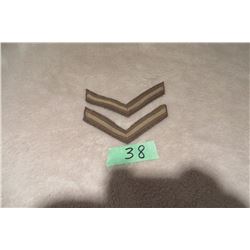 2 Lance Corporal chevron khaki