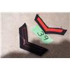 Image 2 : 2 Royal Canadian Navy 3-8 year chevrons red w/ black background