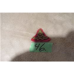 Royal Canadian Artillery (King's Crown) c/w red felt backing