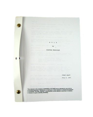 Hulk Script Pdf The Hulk Screenplay and Storyboards