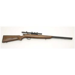 Remington Sportsmaster 512 Bolt Action Rifle, .22  S,L,LR, 20” barrel, blue finish, pistol grip wood