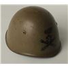 Image 3 : Italian WW II era metal helmet in very good  condition with liner, chin strap, netting and  majority