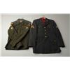 Image 3 : Lot of 5 misc. uniforms; 2 Korean War era shirts  with insignia in good condition; 1 Vietnam era  co