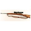 Image 1 : **Sporterized Mauser bolt action rifle, 7.92mm  caliber, 24” barrel, S/N 11077, old re-blued  finish