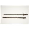 Image 2 : Chinese sword with scabbard showing etched blade circa 19th century.