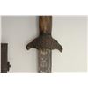 Image 4 : Chinese sword with scabbard showing etched blade circa 19th century.