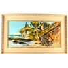 Image 3 : Modernist original oil on canvas of sea shore by  noted southern California artist Paul Blaine  Henr