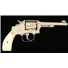 Image 1 : Smith & Wesson Hand Ejector DA revolver, .38 S&W  Special caliber, 5” barrel, S/N 86323, nickel  fin