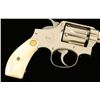 Image 6 : Smith & Wesson Hand Ejector DA revolver, .38 S&W  Special caliber, 5” barrel, S/N 86323, nickel  fin