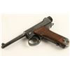 Image 2 : Japanese Nambu semi-automatic pistol, 8mm caliber,  4.5” barrel, S/N 98858, blued finish, grooved  w