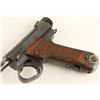 Image 3 : Japanese Nambu semi-automatic pistol, 8mm caliber,  4.5” barrel, S/N 98858, blued finish, grooved  w