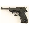 Image 1 : Interarms imported Walther P.38, 9mm, 5” barrel,  checkered black plastic grips, black finish, S/N  
