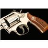 Image 6 : Smith & Wesson Model 19-3 DA revolver, 2.5”  barrel, S/N 1K53133, nickel finish, checkered wood  med