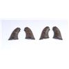 Image 1 : Lot of 2 pair of original floral gutta percha  grips for the Sharps 4 barrel derringer; both in  ove