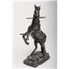 Image 1 : Beautiful bronze entitled “Fighting Stallion” by  noted Colt Master engraver Barry Lee Hands; #8/12 
