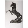 Image 4 : Beautiful bronze entitled “Fighting Stallion” by  noted Colt Master engraver Barry Lee Hands; #8/12 