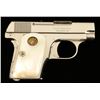 Image 1 : Colt Model 1908 pocket semi-automatic pistol, .25  caliber, 2” barrel, S/N 249543, factory nickel  f