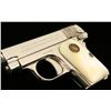 Image 3 : Colt Model 1908 pocket semi-automatic pistol, .25  caliber, 2” barrel, S/N 249543, factory nickel  f