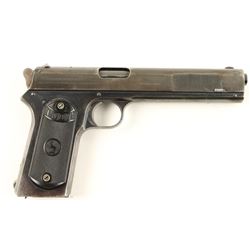 Colt Model 1902 Military semi-automatic pistol,  .38 caliber, 6” barrel, S/N 12188, blued finish,  c