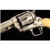 Image 7 : Colt SAA revolver, .45 caliber, barrel shortened  to 6.25”, S/N 32497, nickel finish, period ivory  