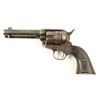 Image 1 : Colt SAA revolver, .44-40 caliber, 4.75” barrel,  S/N 153249, blued finish, checkered black hard  ru
