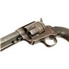 Image 5 : Colt SAA revolver, .44-40 caliber, 4.75” barrel,  S/N 153249, blued finish, checkered black hard  ru