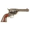 Image 7 : Colt SAA revolver, .45 caliber, 4.75” barrel, S/N  121807, blued and case hardened finish, wood grip