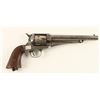 Image 5 : Remington Model 1875 Single Action revolver, .44  caliber, 7.5” barrel, S/N 8463, nickel finish,  wo