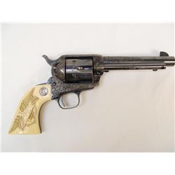 Colt Single Action Army Revolver, .45 Colt  caliber, 5 ½” barrel, factory engraved, blue and  cased