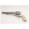 Image 2 : 1875 Remington, .44 caliber revolver, SN: 285  showing traces of original nickel and period ivory  g