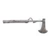 Image 1 : India Battle Axe And Match Lock, 5" iron head with  14" matchlock haft, 9.25" barrel with ramrod.  V