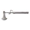 Image 2 : India Battle Axe And Match Lock, 5" iron head with  14" matchlock haft, 9.25" barrel with ramrod.  V