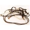 Image 1 : Prison made braided Horsehair Bridle and bit  probably Montana. Brown and White colors, eye  dazzler