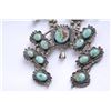 Image 2 : Older silver squash blossom necklace,  approximately 16” hanging length; sky blue  turquoise, possib