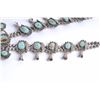 Image 3 : Older silver squash blossom necklace,  approximately 16” hanging length; sky blue  turquoise, possib