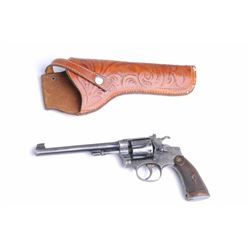 SMITH & WESSON Bekeart Model Revolver, #27977, .22  cal., 6” barrel, blued finish, adjustable sights