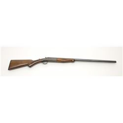 Wards Western Field Single Shot Shotgun, 12 GA,  28” barrel, blue and case hardened, checkered  pist