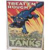 Image 3 : Two great original color WW II Armor advertising  posters and a reproduction WW I Armor poster;  The