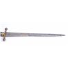 Image 3 : Early to mid-19th century dagger probably French  with horn grip and fancy engraved and gilt blade. 