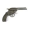 Image 1 : Magic Blank Single Shot Pistol About .22 caliber,  4" round nickel plated barrel, no S/N.  Cast iron