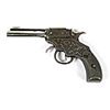 Image 2 : Magic Blank Single Shot Pistol About .22 caliber,  4" round nickel plated barrel, no S/N.  Cast iron