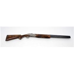 Weatherby Athena O/U shotgun, 12 GA, 26” barrels,  blue and satin nickel finish, select checkered  w